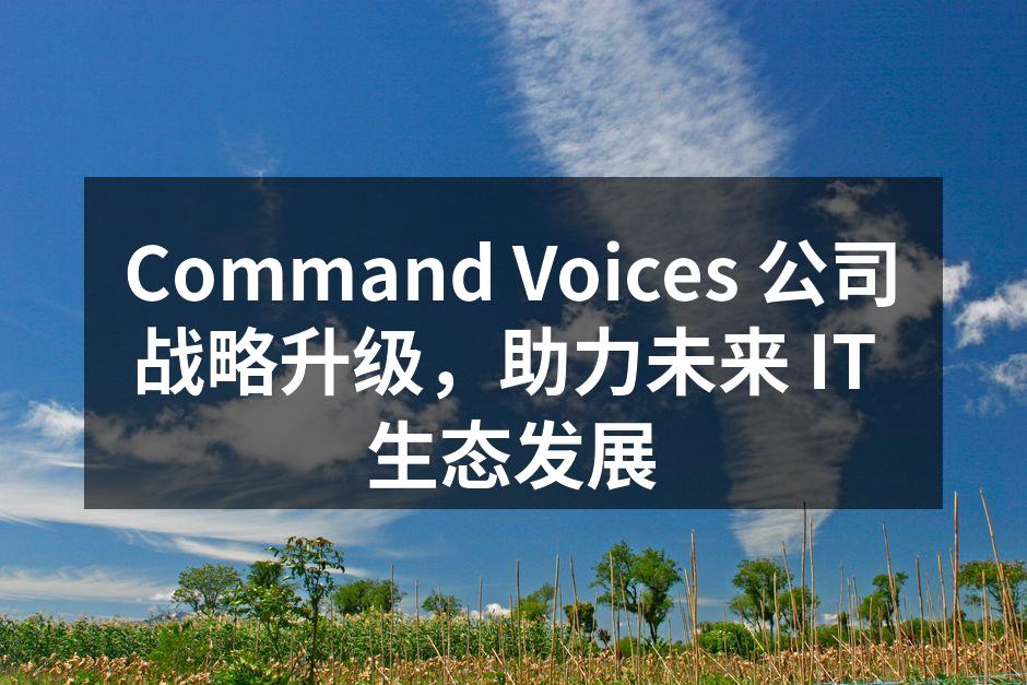 Command Voices 公司战略升级，助力未来 IT 生态发展